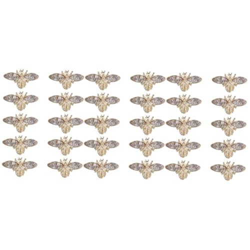 3 Sätze Retro Bienen Charms Alloy Maniküre Deko Für Diy Nageldesign Manikuren Und Besondere Anlässe 10 Stück * 3 von WRITWAA