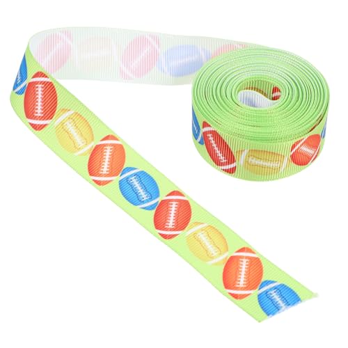 WRITWAA 1 Rolle Bugkranz Sport dekorativ thematisiert Streifen geschenkverpackung geschenkband geschenkboxen blumenstrauß Schleife Fußball kreative Kuchenbänder DIY-Band basteln Stoff WRITWAA 1 Rolle Bugkranz Sport dekorativ thematisiert Streifen geschenkverpackung geschenkband geschenkboxen blumenstrauß Schleife Fußball kreative Kuchenbänder DIY-Band basteln Stoff von WRITWAA