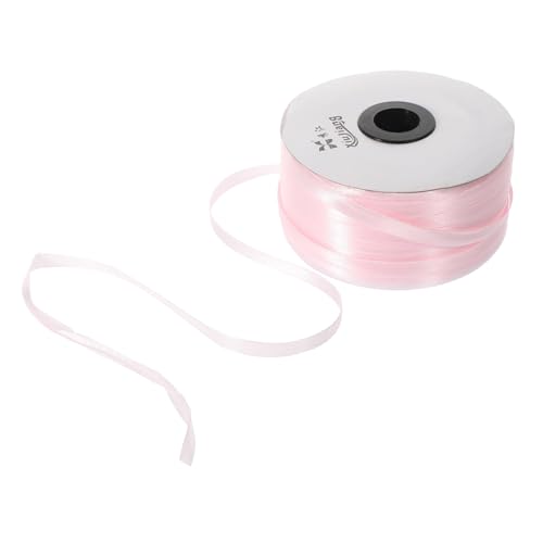 WRITWAA 1 Rolle Diy-bastelband Geschenkband Verpacken Party-verpackungsband Heimgeschenkband Packband Vorhanden Band Umwickeln Bowknot-gurt Packen Bogenband Wickelband Rosa Polyester von WRITWAA