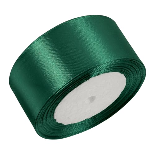 WRITWAA 1 Rolle Dunkelgrünes Polyester Geschenkbänder für Diy Projekte Blumenarrangements Valentinstag und Hochzeitsdekoration Yards von WRITWAA