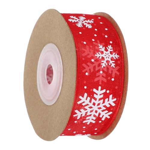 WRITWAA 1 Rolle Geschenkverpackung aus Chiffon Weihnachten wickeln Dekorationen Weihnachtsschnee Party geschenkband geschenkschleife Winterbänder Winterurlaubsband Schneeband Polyester rot WRITWAA 1 Rolle Geschenkverpackung aus Chiffon Weihnachten wickeln Dekorationen Weihnachtsschnee Party geschenkband geschenkschleife Winterbänder Winterurlaubsband Schneeband Polyester rot von WRITWAA