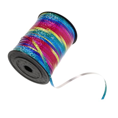 WRITWAA 1 Rolle Laserband Geschenkbänder Kräuselband Luftschlangen Luftballons Weihnachtsband Goldband Geburtstagsdeko Weihnachtsschmuck Bastelband Geschenkband Kunststoff WRITWAA 1 Rolle Laserband Geschenkbänder Kräuselband Luftschlangen Luftballons Weihnachtsband Goldband Geburtstagsdeko Weihnachtsschmuck Bastelband Geschenkband Kunststoff von WRITWAA