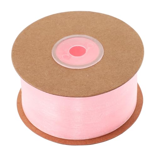 WRITWAA 1 Rolle Schneegarnband Organza Tüllband Tüllbänder Bogen Feiertagsbänder geschenkband Partydekoration hochzeit dekoration Schleifenknotenbänder Kopfschmuck machen Rand Chiffon Rosa WRITWAA 1 Rolle Schneegarnband Organza Tüllband Tüllbänder Bogen Feiertagsbänder geschenkband Partydekoration hochzeit dekoration Schleifenknotenbänder Kopfschmuck machen Rand Chiffon Rosa von WRITWAA