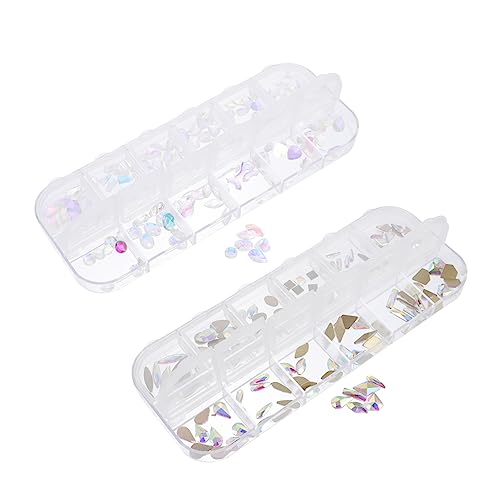 WRITWAA 1 Satz Boxen Mit Bunten Nail Art Strasssteinen Für Maniküre Zubehör Dekoration Für Künstliche Nägel Vielseitige Nail Charms Für Designs Und Besondere Anlässe 2boxen WRITWAA 1 Satz Boxen Mit Bunten Nail Art Strasssteinen Für Maniküre Zubehör Dekoration Für Künstliche Nägel Vielseitige Nail Charms Für Designs Und Besondere Anlässe 2boxen von WRITWAA