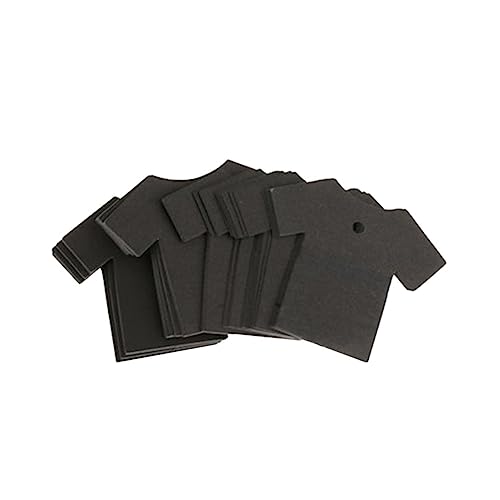 WRITWAA 1 Satz Etiketten Aus Kraftpapier Papieretiketten Hängende Tags Etiketten Zur Dekoration Black 100 Stück von WRITWAA