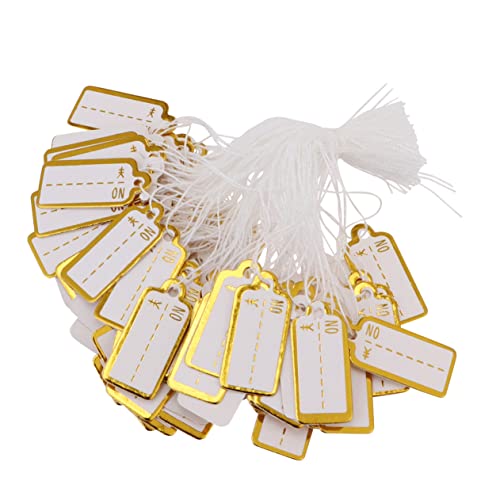 WRITWAA 1 Satz Handbeschriftbare Preisetiketten Aus Papier Für Schmuck Preisschilder Mit Schnur Für Einzelhandel Geschäfte Und Märkte Langlebig 500 Stück WRITWAA 1 Satz Handbeschriftbare Preisetiketten Aus Papier Für Schmuck Preisschilder Mit Schnur Für Einzelhandel Geschäfte Und Märkte Langlebig 500 Stück von WRITWAA