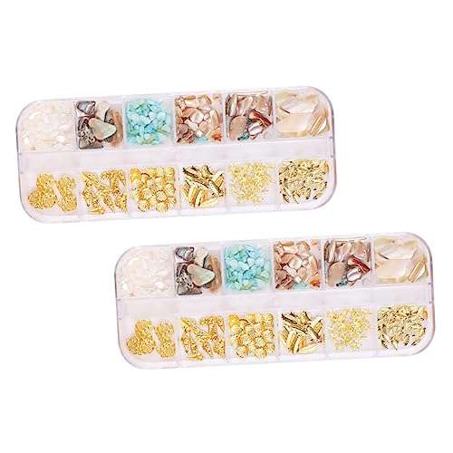 WRITWAA 1 Satz Nail Art Dekorationsset Fächer Maniküre Zubehör Für Diy Nagelkunst Vielseitige Nail Charms Und Muscheldekorationen Für Nägel Zu Hause Salon 2boxen WRITWAA 1 Satz Nail Art Dekorationsset Fächer Maniküre Zubehör Für Diy Nagelkunst Vielseitige Nail Charms Und Muscheldekorationen Für Nägel Zu Hause Salon 2boxen von WRITWAA