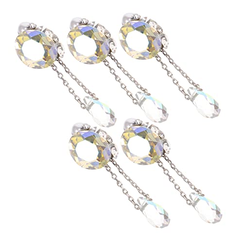WRITWAA 1 Satz Nailart-diamant-anhänger Lieferungen Nagel Charms Nagelschmuck Für Nagelkunst Nagelzubehör Nailart-strasssteine Uv Polieren Nail Strass-kit Reize Glas Kristall 5 Stück von WRITWAA