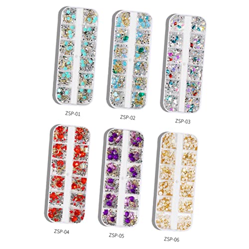 WRITWAA 1 Satz Teiliges Nagelkunst Zubehör Maniküre Dekoration Mit Strasssteinen Und Perlen Für Diy Nageldesigns Und Maniküren Für Damen 5 Stück von WRITWAA
