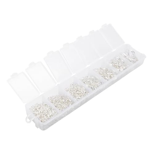 WRITWAA 1 Schachtel DIY Schmuckzubehör Set Silberfarbene Verbindung Ringe Schlüsselringe Verschiedene Mit Aufbewahrungsbox Für Manuelle Schmuckherstellung Und Bastelarbeiten WRITWAA 1 Schachtel DIY Schmuckzubehör Set Silberfarbene Verbindung Ringe Schlüsselringe Verschiedene Mit Aufbewahrungsbox Für Manuelle Schmuckherstellung Und Bastelarbeiten von WRITWAA