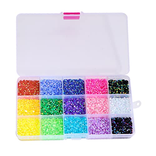 WRITWAA 1 Schachtel Diamant -Set Nagelkunst Edelsteine Reiz Ab-Kristalle mit flacher Rückseite Nägel Strasssteine klar Nagelperlen aus Kristall Nageldekoration Harz WRITWAA 1 Schachtel Diamant -Set Nagelkunst Edelsteine Reiz Ab-Kristalle mit flacher Rückseite Nägel Strasssteine klar Nagelperlen aus Kristall Nageldekoration Harz von WRITWAA