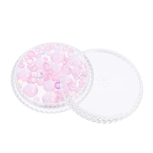 WRITWAA 1 Schachtel Jelly Diamond Manicure Diamond Nagelschmuck für Nagelkunst praktischer Nagelschmuck Nagelmaniküre-Dekorperlen Nägel basteln ABS-Verpackung Violett von WRITWAA