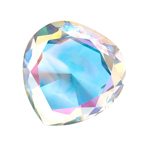 WRITWAA 1 Stück Hand hält Pfirsichherzdekoration Kunst Maniküre-Foto-Requisite Nagel Dekorationen funkeln wohnungsdeko bastelzeug großer gefälschter Diamant künstlicher Diamant Kristall K5 von WRITWAA
