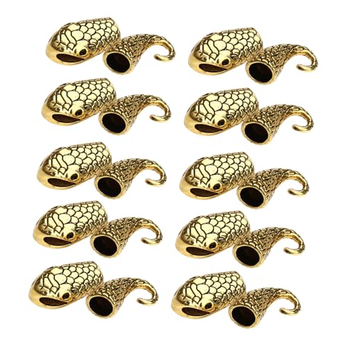 WRITWAA 10 Paare Schlangenkopf Toggle Verschlüsse aus Legierung für Schmuckherstellung Langlebige Armband Halskettenverschlüsse DIY Basteln Zubehör für Schmuck Klassische Farbe Kleine und WRITWAA 10 Paare Schlangenkopf Toggle Verschlüsse aus Legierung für Schmuckherstellung Langlebige Armband Halskettenverschlüsse DIY Basteln Zubehör für Schmuck Klassische Farbe Kleine und von WRITWAA