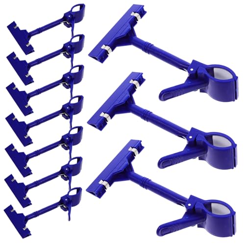 WRITWAA 10 Stück Doppelseitige Kunststoff display clips mit Drehbarem Design Einsetzbar für Preisschilder Warenschildhalter im Einzelhandel Supermarkt und Ausstellung Stabile von WRITWAA