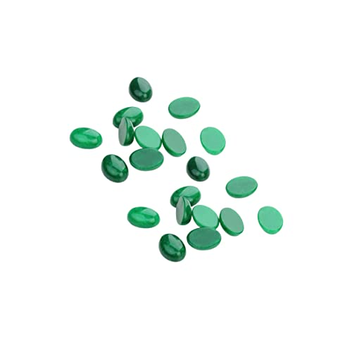 WRITWAA 10 Stück Grüne Ovale Edelstein Cabochons für Schmuck DIY Accessoires mit Flacher Basis für Ohrringe Manschettenknöpfe und Kreative Bastelprojekte WRITWAA 10 Stück Grüne Ovale Edelstein Cabochons für Schmuck DIY Accessoires mit Flacher Basis für Ohrringe Manschettenknöpfe und Kreative Bastelprojekte von WRITWAA