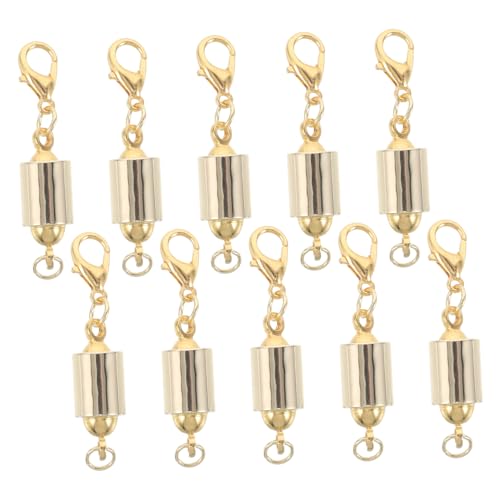 WRITWAA 10 Stück Magnetische Halskettenschnalle Halskettenverschlüsse Bastelschmuck Magnete Magnetische Halskettenverschlüsse DIY Magnetverschlüsse Magnetverschlüsse Für Schmuck von WRITWAA