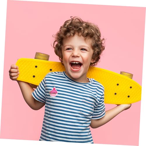 WRITWAA 10 Stück Teiliges Aufbügelbare Patches mit Pinken Glänzenden Cupcake stickereien DIY bügelbilder zum Verzieren und Reparieren von Kleidung Taschen Schuhen und Hüten von WRITWAA