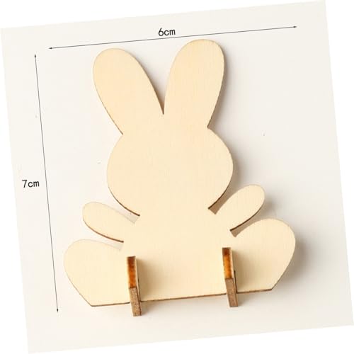 WRITWAA 10 Stück Teiliges DIY Holz Kaninchen Naturholz Präzise Geschnitten Osterdeko Bastelset für Familien Desktop Hase Home Rabbit Decor für Kreative Wohnkultur WRITWAA 10 Stück Teiliges DIY Holz Kaninchen Naturholz Präzise Geschnitten Osterdeko Bastelset für Familien Desktop Hase Home Rabbit Decor für Kreative Wohnkultur von WRITWAA