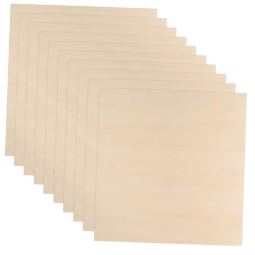 WRITWAA 10 Stück Teiliges DIY Holzplatten Glatte Oberfläche Beidseitig Bemalbar für Architekturmodelle Bastelprojekte und Individuelle Holzdekorationen WRITWAA 10 Stück Teiliges DIY Holzplatten Glatte Oberfläche Beidseitig Bemalbar für Architekturmodelle Bastelprojekte und Individuelle Holzdekorationen von WRITWAA