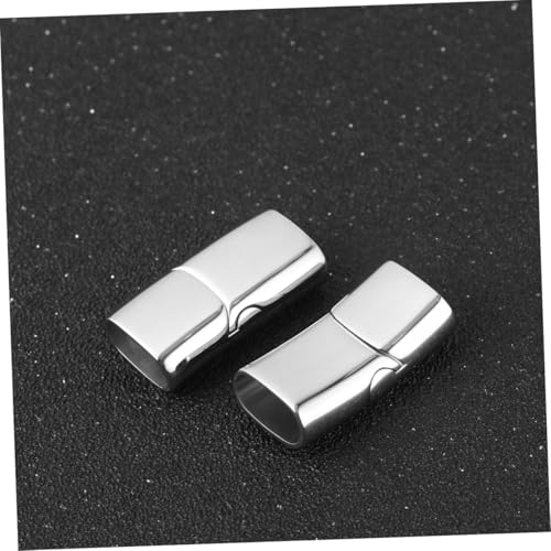 WRITWAA 10 Stück Teiliges Edelstahl Magnetverschluss Armband Verschlüsse Sicherer Schnappverschluss für Lederband Halskette Wiederverwendbar Rostfrei Stahlfarben WRITWAA 10 Stück Teiliges Edelstahl Magnetverschluss Armband Verschlüsse Sicherer Schnappverschluss für Lederband Halskette Wiederverwendbar Rostfrei Stahlfarben von WRITWAA