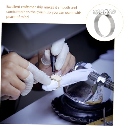 WRITWAA 10 Stück Teiliges Edelstahl Ringrohling Runde Fingerring Basen Langlebig und Leicht für DIY Schmuckherstellung und Kreative Bastelprojekte von WRITWAA
