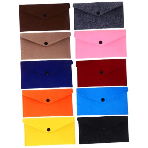 WRITWAA 10 Stück Teiliges Filzumschläge mit Druckknopf Kleine Filztaschen für Handy Kleingeld Kabel Vielseitige Aufbewahrungstaschen in Bunten Farben Leichte Kompakte Organizer für Alltag WRITWAA 10 Stück Teiliges Filzumschläge mit Druckknopf Kleine Filztaschen für Handy Kleingeld Kabel Vielseitige Aufbewahrungstaschen in Bunten Farben Leichte Kompakte Organizer für Alltag von WRITWAA
