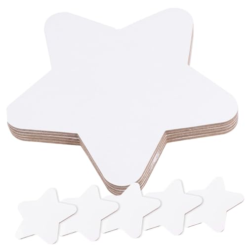WRITWAA 10 Stück Teiliges Sternförmige Leinwandpaneele aus Reiner Baumwolle Langlebige Malplatten für Öl Acrylfarben Praktische Zeichenbretter für Schüler Kunstunterricht und von WRITWAA