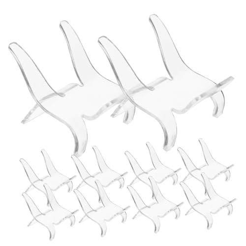 WRITWAA 10 Stück Teiliges Transparenter Displayständer für Mineralien und Edelsteine Mittlere Klarer Staffelei Halter für Sammlerstücke Wie Steine Gläser und Kunstobjekte WRITWAA 10 Stück Teiliges Transparenter Displayständer für Mineralien und Edelsteine Mittlere Klarer Staffelei Halter für Sammlerstücke Wie Steine Gläser und Kunstobjekte von WRITWAA