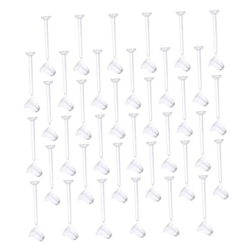 WRITWAA 100 Paare Transparente Kunststoff Ohrringstopper Ohrstecker Verschlüsse Sicherer Halt DIY Schmuckzubehör Langlebig und Einfach zu Verwenden für Damen und Schmuckherstellung von WRITWAA