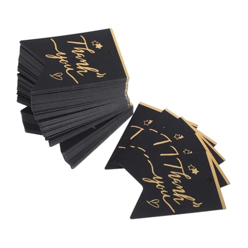 WRITWAA 100 Stück Dankeschön-tag-hangtag Behandeln Sie Dankeschön-tags Kreative Dankeschön-tags Dekorative Geschenkanhänger Dankeschön-tags Für Hochzeitsgeschenke Papier Black von WRITWAA