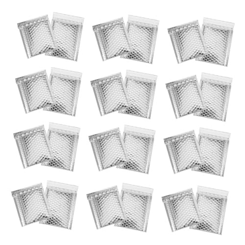 WRITWAA 100 Stück Gepolsterte Luftpolster versandtaschen Selbstklebend Silber Leichte Schutzumschläge für Sicheren Versand Büro und Shop WRITWAA 100 Stück Gepolsterte Luftpolster versandtaschen Selbstklebend Silber Leichte Schutzumschläge für Sicheren Versand Büro und Shop von WRITWAA
