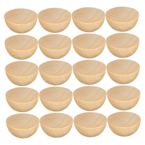 WRITWAA 100 Stück Halbe Holzperlen Naturbelassen für DIY Bastelprojekte Glatte Oberfläche zum Bemalen Vielseitig Einsetzbar für Dekoration Partybedarf und Heimgestaltung WRITWAA 100 Stück Halbe Holzperlen Naturbelassen für DIY Bastelprojekte Glatte Oberfläche zum Bemalen Vielseitig Einsetzbar für Dekoration Partybedarf und Heimgestaltung von WRITWAA