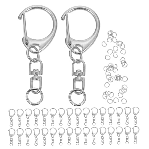 WRITWAA 100 Stück Metall Schlüsselanhänger Haken C-förmige Drehkarabiner aus Zinklegierung Stabile Feder-schnappverschlüsse für DIY Schmuck Schlüsselanhänger Lanyards Vielseitig und WRITWAA 100 Stück Metall Schlüsselanhänger Haken C-förmige Drehkarabiner aus Zinklegierung Stabile Feder-schnappverschlüsse für DIY Schmuck Schlüsselanhänger Lanyards Vielseitig und von WRITWAA