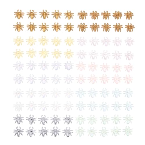 WRITWAA 100 Stück Nagelkunst Dekorationen Handgemachte Bunte Nail Art Studs für Kreative Maniküre und Einzigartigen Schmuck für Diy Nägel und Bastelprojekte von WRITWAA