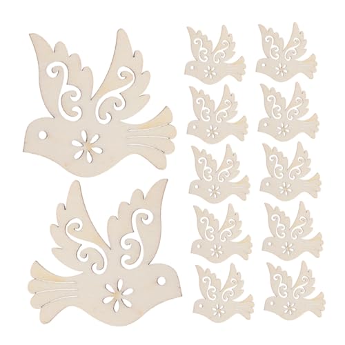 WRITWAA 100 Stück Teiliges Unvollendeter Holzanhänger Taubenform mit Hohlraumdesign für DIY Malerei und Bastelarbeiten Vielseitige Hölzerne Friedensvogel Dekorationen für Zuhause und Büro WRITWAA 100 Stück Teiliges Unvollendeter Holzanhänger Taubenform mit Hohlraumdesign für DIY Malerei und Bastelarbeiten Vielseitige Hölzerne Friedensvogel Dekorationen für Zuhause und Büro von WRITWAA