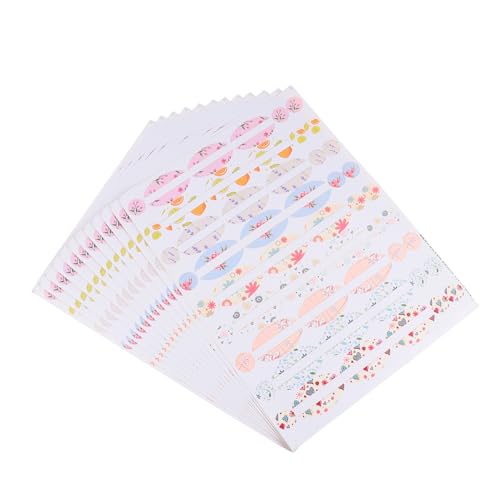 WRITWAA 12 Blatt Wasserdichte Selbstklebende Ätherische Ölflaschen Etiketten Vielseitige Aufkleber für Kosmetik Parfüm und DIY Flaschen Praktische Organisation und Beschriftung von WRITWAA
