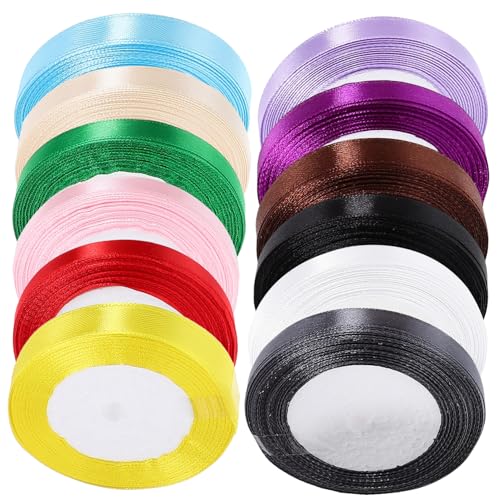 WRITWAA 12 Rollen Geschenkverpackung Rosa für Burgund mit Weihnachten gegenwärtiges Band schneidbares Geschenkband Bogen machen Band Paketband Festival-Handwerksband Polyester WRITWAA 12 Rollen Geschenkverpackung Rosa für Burgund mit Weihnachten gegenwärtiges Band schneidbares Geschenkband Bogen machen Band Paketband Festival-Handwerksband Polyester von WRITWAA
