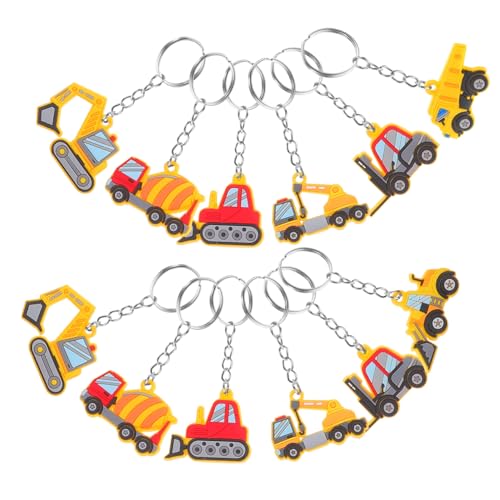 WRITWAA 12 Stück Teiliges Baustellen Schlüsselanhänger aus Robustem PVC mit Bagger Kran Langlebig Farbintensiv als Geburtstags Party Dekoration und Belohnung WRITWAA 12 Stück Teiliges Baustellen Schlüsselanhänger aus Robustem PVC mit Bagger Kran Langlebig Farbintensiv als Geburtstags Party Dekoration und Belohnung von WRITWAA