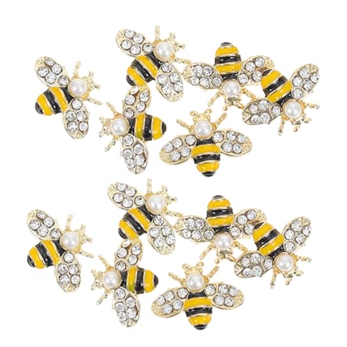 WRITWAA 12 Stück Teiliges Bienen Nagel Dekor aus Langlebiger Legierung Kindgerechte Bienenform Nagelkunst Verzierungen für Kreative DIY Nageldesigns für Nail Art Fans WRITWAA 12 Stück Teiliges Bienen Nagel Dekor aus Langlebiger Legierung Kindgerechte Bienenform Nagelkunst Verzierungen für Kreative DIY Nageldesigns für Nail Art Fans von WRITWAA