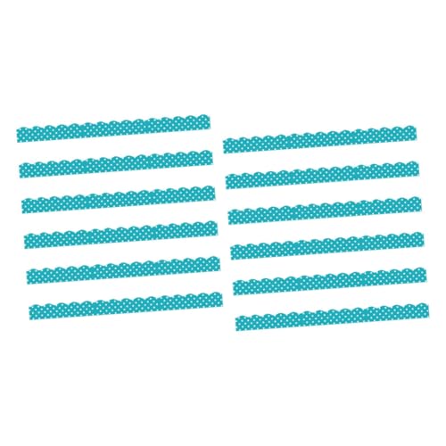WRITWAA 12 Stück Teiliges Magnetisches Whiteboard bordüren Selbstklebend Vielseitig für Pinnwand Kreidetafel Memo Bastelprojekte Dekorative Randstreifen für Büro Schule Zuhause von WRITWAA