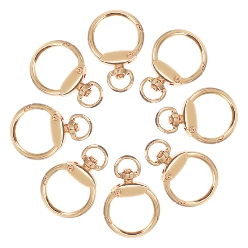 WRITWAA 12 Stück Teiliges Metall Schlüsselringe O förmige Federclips Robuste Karabiner Schlüsselanhänger für Auto Schlüssel DIY Bastelarbeiten Zubehör von WRITWAA