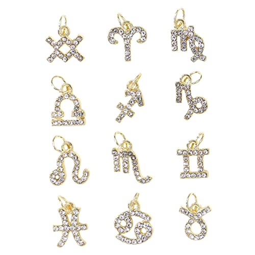 WRITWAA 12 Stück Teiliges Nagel Charms mit und Strass Einzigartige Nageldekorationen für Kreative Nail Art aus Gefertigt Glänzende Effekte für Nägel von WRITWAA