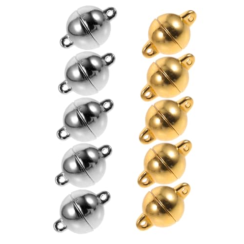 WRITWAA 12 Stück Teiliges Schmuck magnetverschluss DIY Schmuckherstellung Langlebige Glänzende Verschlüsse in Verschiedenen Designs Geeignet für Armbänder Halsketten und Reparaturen von WRITWAA