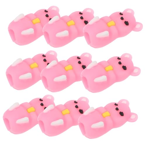 WRITWAA 12 Stück Teiliges Silikon Stifte Niedlichen Hamster motiven Weiche Bleistiftkappen und Pen Extender Holder Schützt Spitzen Rutschfest Tragbar für Schüler und Klassenzimmer von WRITWAA