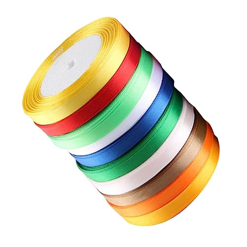 WRITWAA 12 Stücke Verpackung Band Hochzeit Seide Bänder Party Dekorationen Handwerk Wrap Chiffon Stoff Rosa Satin Dicke DIY Riband Zufällige Farbe von WRITWAA