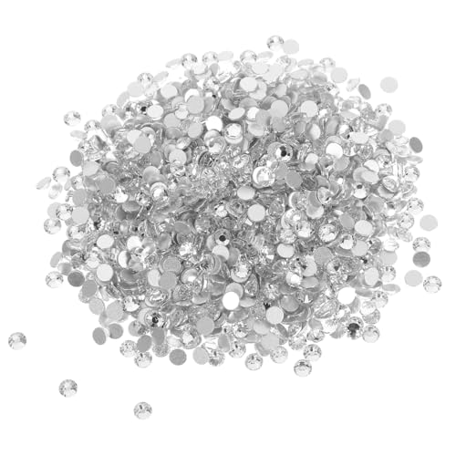 WRITWAA 1440 Stück Flache Runde Strasssteine Weiß Multifunktional für DIY Nail Art Kleidung Schuhe Glänzende Bastelsteine mit Hoher Lichtbrechung und Einfacher Anwendung WRITWAA 1440 Stück Flache Runde Strasssteine Weiß Multifunktional für DIY Nail Art Kleidung Schuhe Glänzende Bastelsteine mit Hoher Lichtbrechung und Einfacher Anwendung von WRITWAA