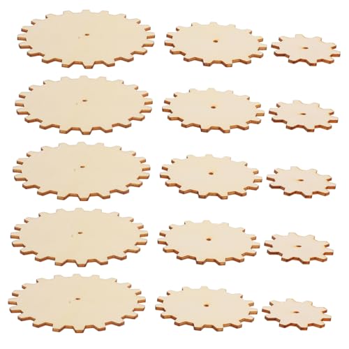 WRITWAA 15 Stück Teiliges Holz bastelset mit Zahnrädern Naturbelassene Holzscheiben Ø Vielseitig für DIY kinderprojekte Malen Dekoration Handwerkliche Kreativität Lernspielzeug WRITWAA 15 Stück Teiliges Holz bastelset mit Zahnrädern Naturbelassene Holzscheiben Ø Vielseitig für DIY kinderprojekte Malen Dekoration Handwerkliche Kreativität Lernspielzeug von WRITWAA