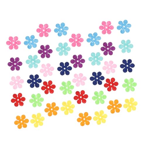 WRITWAA 150 Stück Teiliges DIY Blumen Patches zum Aufbügeln und Aufnähen Bunte Stoffapplikationen für Kleidung Taschen Hüte Langlebige Dekoration für Bastelprojekte und Modeaccessoires von WRITWAA