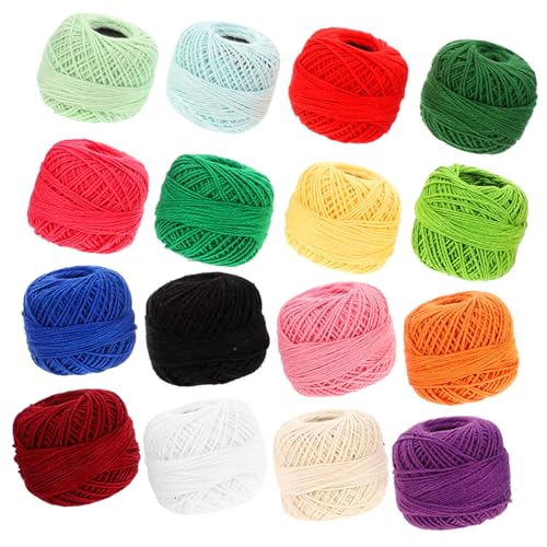 WRITWAA 16 Rollen Buntes Stickgarn Baumwollfaden Handarbeitsgarn Für Kreuzstich Nähen DIY Handwerk Kreatives Sticken WRITWAA 16 Rollen Buntes Stickgarn Baumwollfaden Handarbeitsgarn Für Kreuzstich Nähen DIY Handwerk Kreatives Sticken von WRITWAA